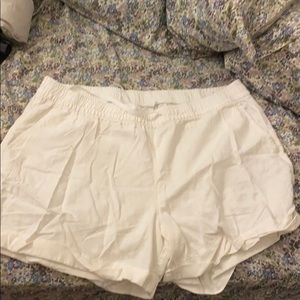 White Linen Shorts